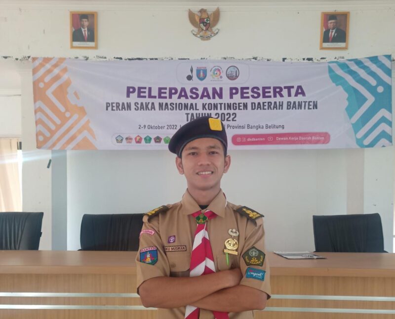 Teuku Musrian, mahasiswa yang mewakili provinsi Banten ke peransaka nasional 2022