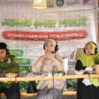 Penjabat Ketua TP- PKK Aceh, Ayu Marzuki, saat menjadi narasumber pada kegiatan talkshow 