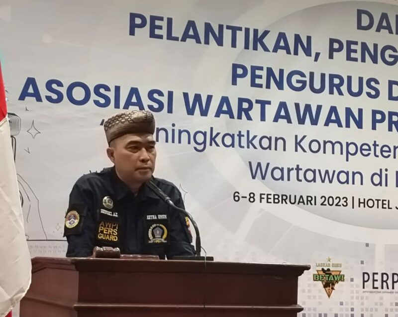 Ketua Umum Dewan Pimpinan Pusat Asosiasi Wartawan Profesional Indonesia (DPP AWPI) Hengki Ahmad Jazuli