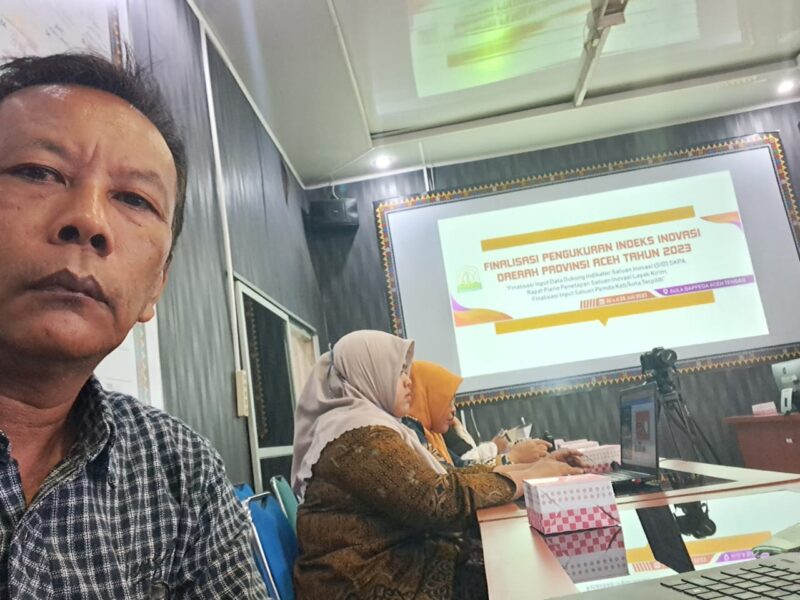 kepala sekolah SMK-PP Negeri Kutacane Muhammad SP. MP. mengikuti kegiatan inovasi daerah provinsi aceh 2023 