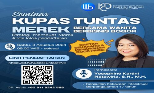 Seminar Kupas Tuntas Merek, KDC bersama Komunitas Wanita Berbisnis Bogor (Sumber: VRITIMES.com)