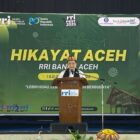 Ketua Dewan Pengawas (Dewas) LPP RRI, Anwar Mujahid Adhy Trisnanto saat membuka secara resmi, Festival Hikayat di Auditorium Tuanku Mahmud RRI Banda Aceh, pada Senin (1/9/2025). (Foto: RRI)